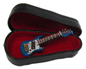 E-Gitarre 60mm im Koffer blau